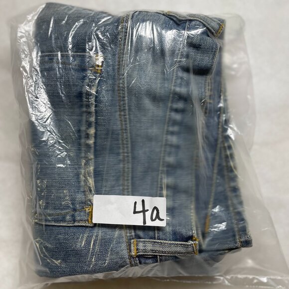 Gap Mens Denim Blue Mid Rise Distressed Premium Straight Fit Jeans Size 35/32 - Picture 10 of 10